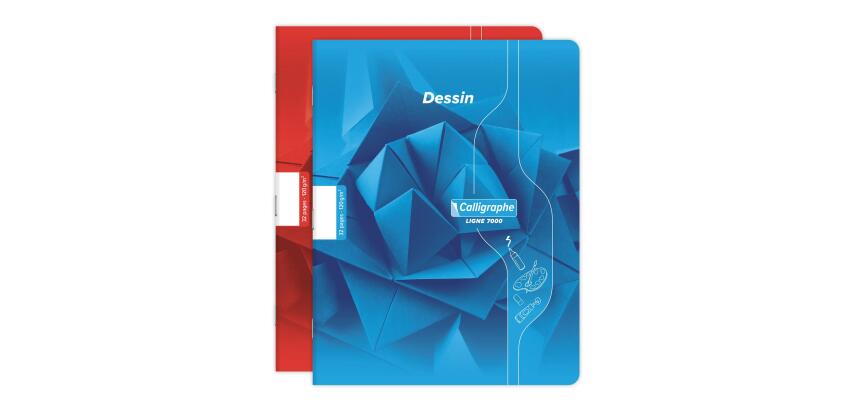 Cahier Dessin scolaire piqué 7000 17x22 cm 32 pages uni