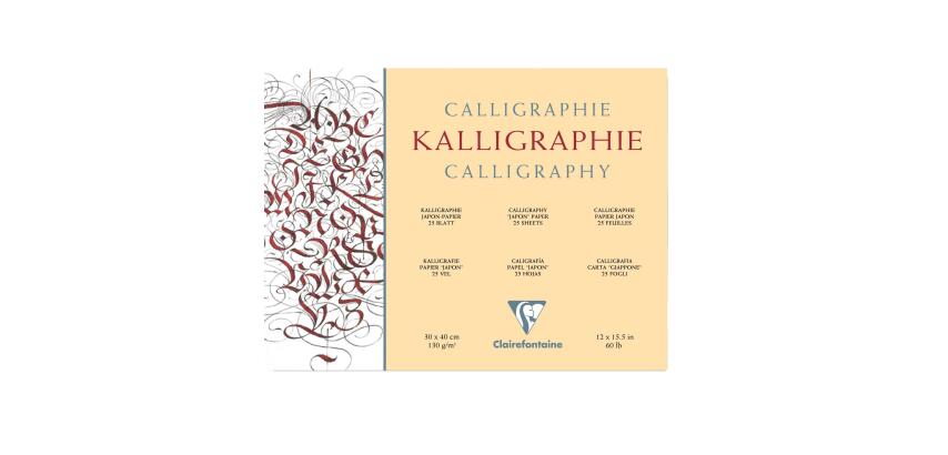 Calligraphie bloc collé 25F 30x40cm 130g