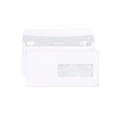 Enveloppe Clairefontaine 80 g/m² blanche avec bande de protection - Boîte de 500