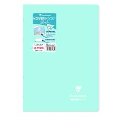 Cahier piqué Koverbook Blush A4 96 pages ligné couverture polypropylène opaque bicolore - Menthe à l'eau/Rose poudré