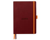 Rhodiarama Goalbook souple A5 240 pages dot papier ivoire 90g - Lie de vin