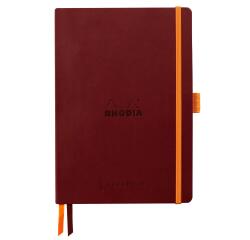 Rhodiarama Goalbook A5 met softcover, 120 blad gestippeld ivoorkleurig papier van 90g - Wijnmoer