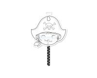 Graffy Stick, Pirate - Noir & Blanc