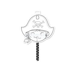 Graffy Stick, Pirate - Noir & Blanc