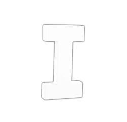 Letter 12cm, I. - Wit