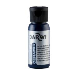 DARWI Kalte Keramikfarbe, Flasche 50ml, Lagunenblau - Blaue Lagune
