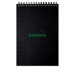 <div>GREENPAD perfect binding notebook, A5+, lined, black</div>