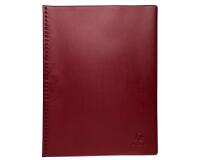 Protège-documents PVC - 100 vues - Vega opaque - A4 - Bordeaux