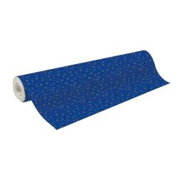Papier 80g, Tiny 50x0,35m, Etoiles or - Bleu