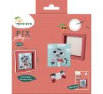 Pix Gallery, Kreuzstich, Katze - Blau