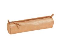 CÉLESTE CUIR Trousse ronde Ø5,5x22 cm Disco Or