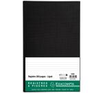 Register 36x22,5cm gelijnd - genummerd- 200 blad - Zwart