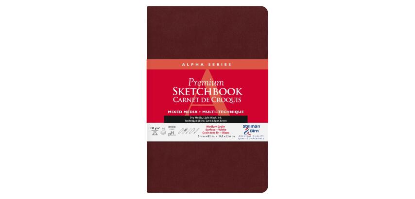 Alpha Series carnet souple 46F 14x21,6cm 150g - Blanc