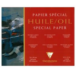 Papier Huile bloc collé 4 côtés 15F 24x30cm 240g