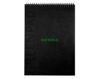 Greenpad bloc à reliure intégrale recyclé et recyclable en carte souple 350 g/m2 - A4+ 22,5x29,7 cm 80 feuillets 5/5 - Papier Clairefontaine recyclé 90 g/m2 - Noir - New - Noir