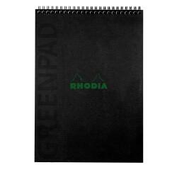 Bloc reliure intégrale GREENPAD, A4+, quadrillé, noir