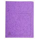 Chemise à lamelle carte lustrée 355gm2 - A4 - Violet