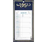 Calendrier mensuel Skytos avec feuillets détachables 13 x 23 cm support plaque imprimée 16 x 33 cm 2027 - Visuel aléatoire