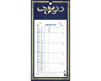 Calendrier mensuel Skytos avec feuillets détachables 13 x 23 cm support plaque imprimée 16 x 33 cm 2027 - Visuel aléatoire