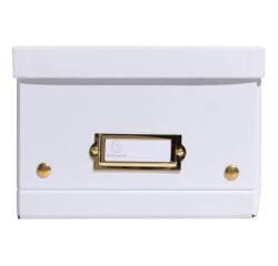 Boîte de rangement à plat carton 20x26x15cm Néo Déco