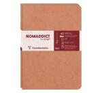 Set de 2 carnets piqués Age Bag A5 96 pages ligné - Tabac