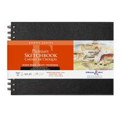 Gamma Series, Skizzenbuch mit Spiralbindung, 50 Blatt 25,4x17,8cm 150g - Elfenbein
