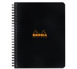 Rhodia Classic Notebook A5+, 5x5 Squared, Black - Black