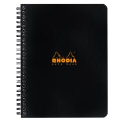 Rhodia Classic Notebook A5+, 5x5 Squared, Black - Black
