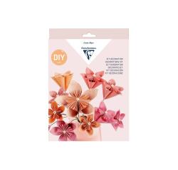 KIT DÉCOUVERTE, 20,6x1,9x29cm - Bouquet de fleurs en origami