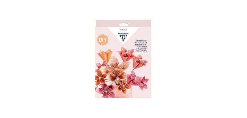 KIT DÉCOUVERTE, 20,6x1,9x29cm - Bouquet de fleurs en origami