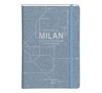 Jeans Metro, Hardcover Bound Notebook A5 - 14.8 x 21 cm, 96 pages, lined, gusseted pocket, assorted - Denim Blue.