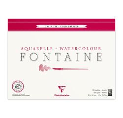 Fontaine bloc collé 4 côtés 25F 30x40cm 300g grain fin