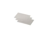 Paquet de 25 cartes simples Pollen 70x95mm 210g/m² - Argent