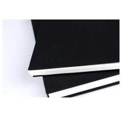 Goldline carnet rembordé rigide 50F A6 140g paysage - Blanc