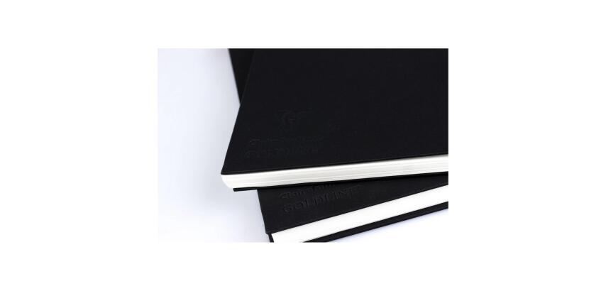 Goldline Skizzenbuch mit Fadenbindung, fester Einband, A6 Querformat, 50 Blatt 140g - Weiß