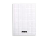 Cahier piqué 8000 POLYPRO 24x32 cm 192 pages petits carreaux 90 g - Incolore