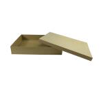 Braunes Pappmaché, Schachtel A4 21x29,7x5,5 cm - Kraft