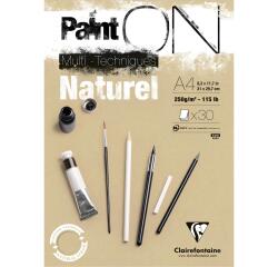 Bloc de papier à dessin Paint'ON Naturel, A4