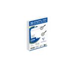 Combiné de 20 Enveloppes Blanches 90x140mm Auto-Adhésives 90g/m2 + 20 Cartes Bristol Blanches 82x128mm 220g/m2 - Blanc
