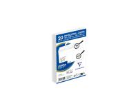 Combiné de 20 Enveloppes Blanches 90x140mm Auto-Adhésives 90g/m2 + 20 Cartes Bristol Blanches 82x128mm 220g/m2 - Blanc
