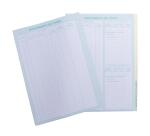 Nummerierte/perforierte Nachfüllpackung 58 weiße unifarbene Blätter, Papierstärke 90g, mit beschrifteten Umschlägen für Ordner, Titelbewegungen, Aktionärsverzeichnis - Format A4 - Andere