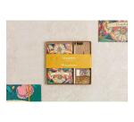 Frida Kahlo, Kit de papeterie contenant un carnet 11x17 cm 64 pages lignées, un crayon de papier, 2 pinces doubles-clip, 10 trombones et une gomme