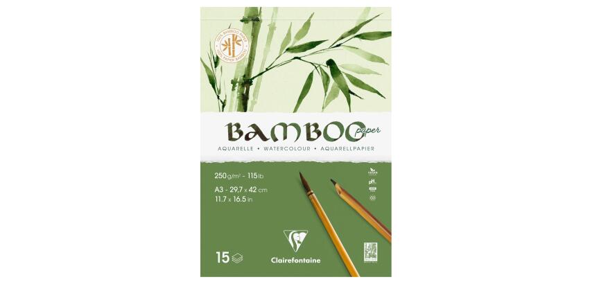 Bamboo bloc collé 1 côté 15F A3 250g