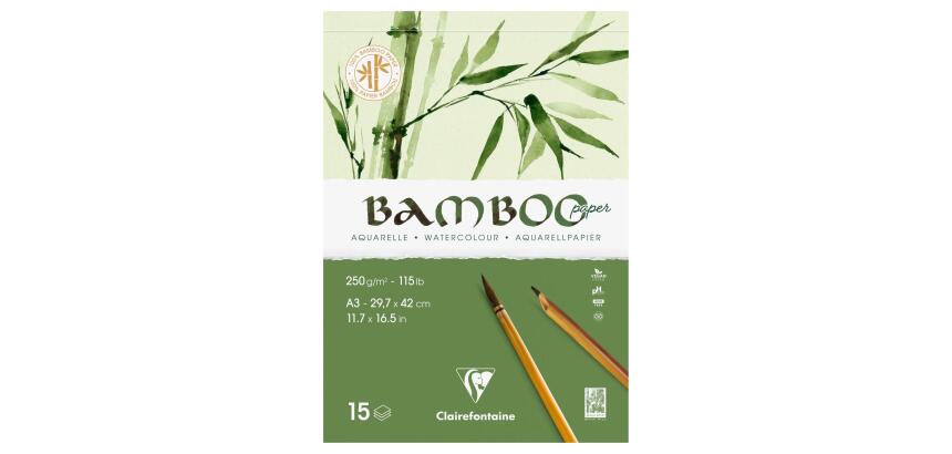 Blok aquarelpapier BAMBOO, 250 g/m2, A3