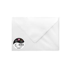Packung mit 5 Umschlägen Pollen 162x229mm C5 120g, nassklebend - Perlmuttweiß