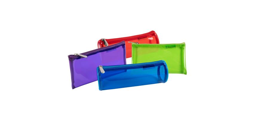 Display, Schlampermäppchen Iderama, 2 Formen und 4 Farben sortiert - Farben sortiert
