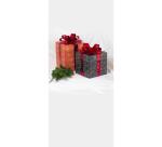 Assortiment de 2 boîtes cadeaux carrées 26x26x32,5 cm - Kraft