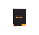 Gehefteter Block Rhodia Le R No.11 A7 70 Blatt liniert 90g - Schwarz