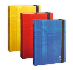 Heftboxen für DIN A4, aus Karton, mit Gummizug - Sortiert