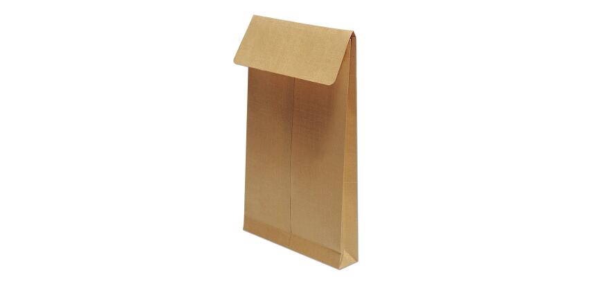 Boite de 125 Pochettes Kraft Armé Brun 24-260x330 mm avec Soufflet de 30 mm - Auto-Adhésives - 130g/m2 - Brun